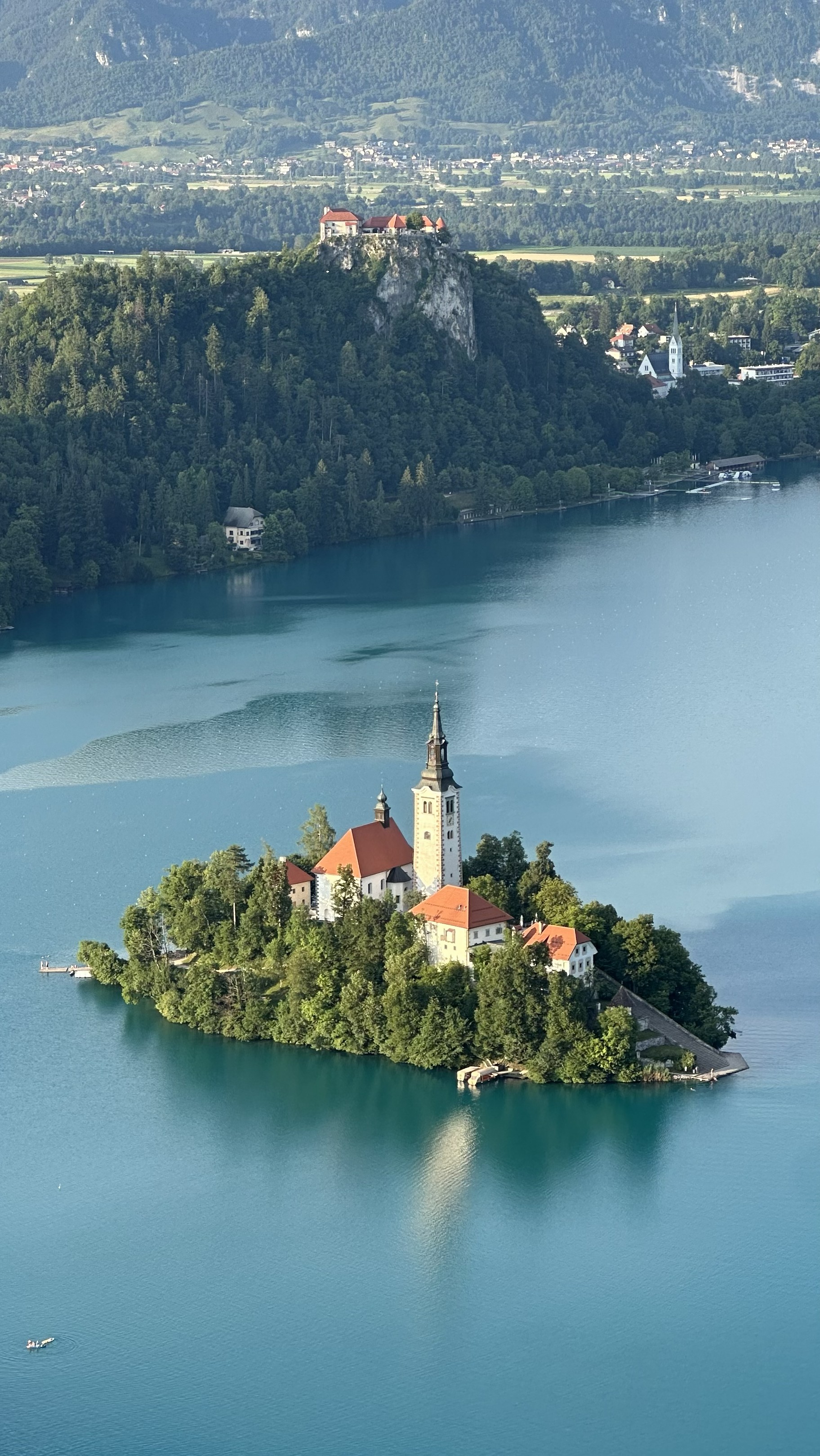 Bled landscape in portrait format